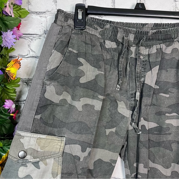 -Vintage Havana Chambray Camo Printed Jogger Pants Size Medium - Picture 8 of 14